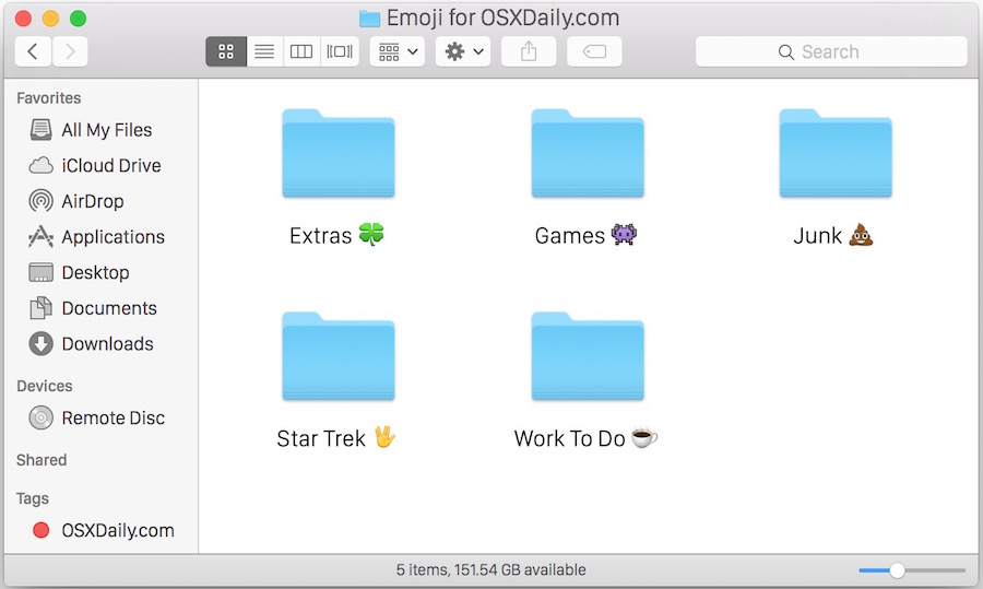 make a folder for other folders on mac
